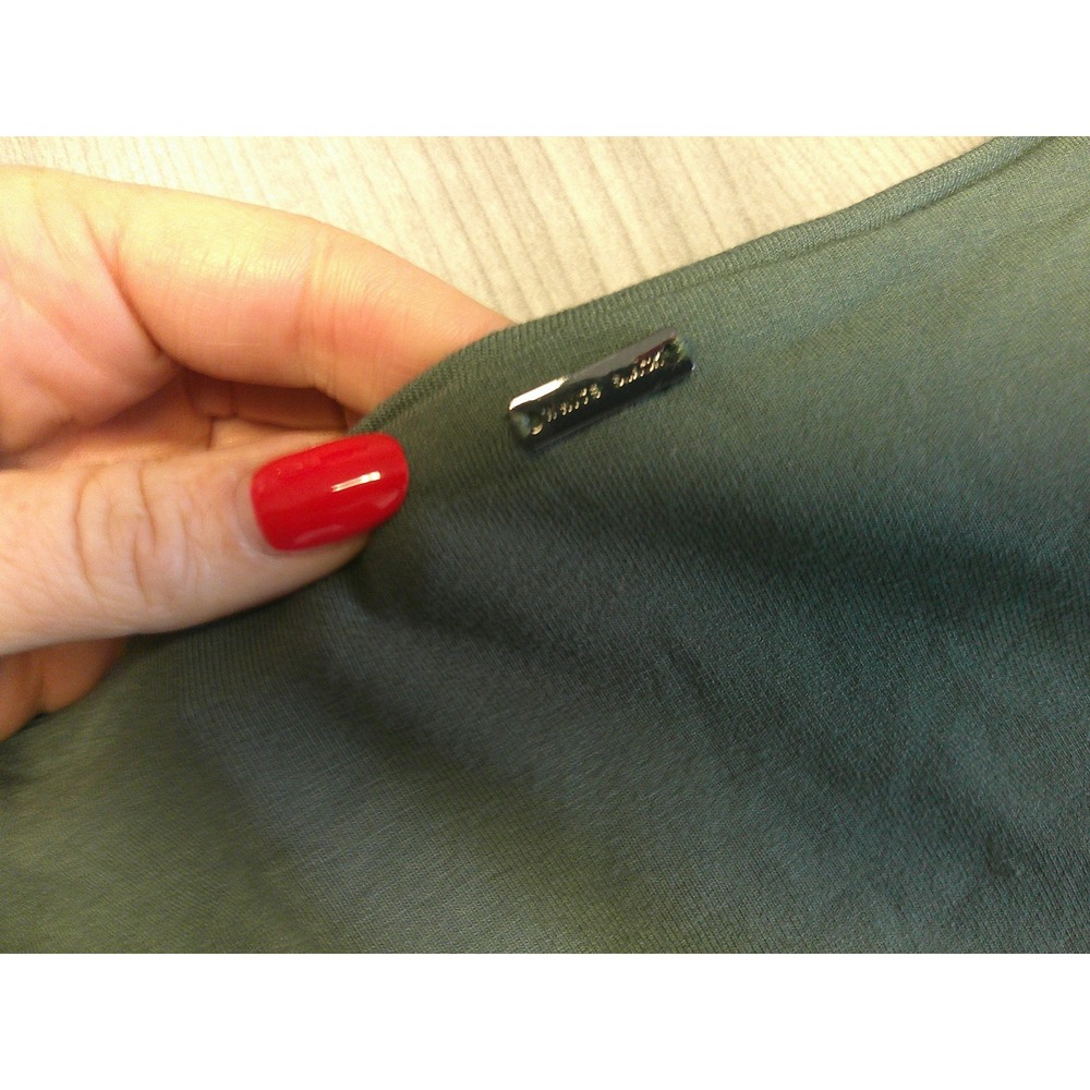 White House Black Market Sheath Dress Womens Medium Green Excellent Side Knot - Picture 3 of 7